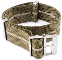 Cinturino in tessuto Ricardo Mantova premium, Brown, NATO
