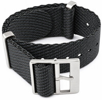 Cinturino in tessuto Ricardo Mantova premium, Gray, NATO
