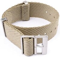 Cinturino in tessuto Ricardo Mantova premium, Khaki, NATO
