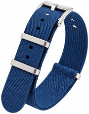 Cinturino in tessuto Ricardo Olbia premium, Blue, NATO