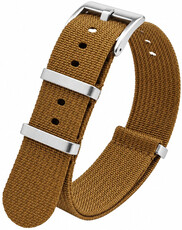 Cinturino in tessuto Ricardo Olbia premium, Brown, NATO