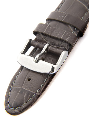 Cinturino unisex in pelle grigi per orologi HYP-01-GREY