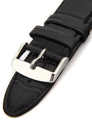 Cinturino unisex in pelle nero per orologi HYP-01-NERO
