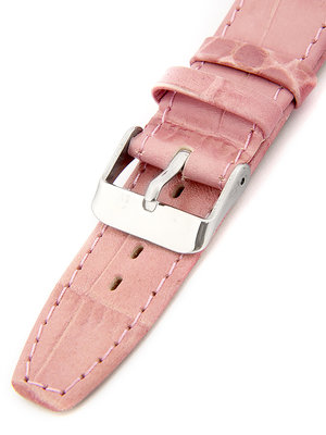 Cinturino da donna in pelle rosa per orologi W-309-K