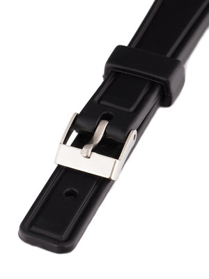 Cinturino unisex in plastica nero per orologi P018