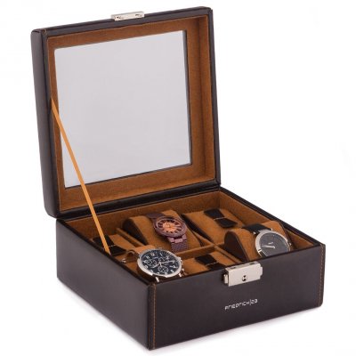 Scatola per orologi Friedrich Lederwaren Bond 20085-3