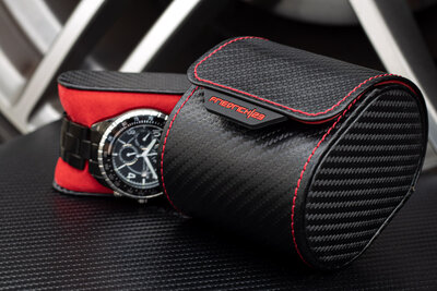 Custodia per orologi Friedrich Lederwaren Carbon 32057-2