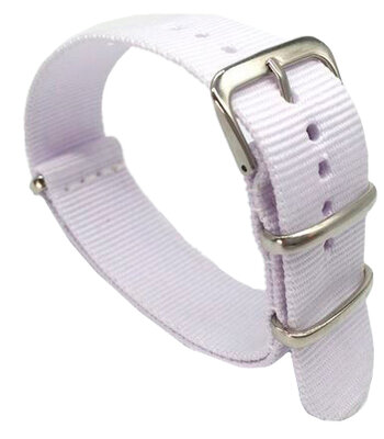 Cinturino in nylon Ricardo Kronplatz, bianco, NATO