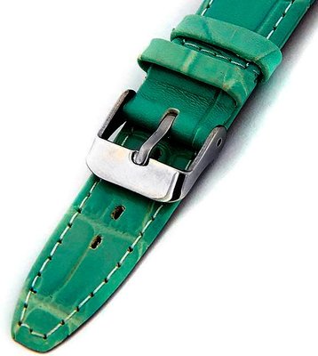 Cinturino unisex in pelle verde W-309-J5