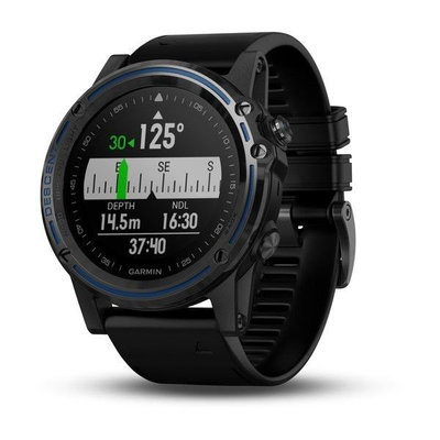 Garmin Descent Mk1 Sapphire Gray Titanium, Black band