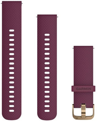 Cinturino Garmin Vívomove Optic/Vívoactive 3, in silicone, bordeaux, fibbia di rame + parte estesa