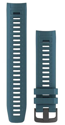 Cinturino Garmin Instinct, in silicone, blu, fibbia nera