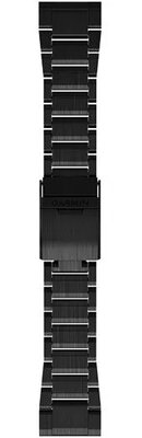 Bracciale in titanio Garmin 26mm (pro Garmin Fenix 8/7X/6X (51mm), Tactix aj.), nero V2, QuickFit