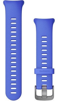 Cinturino Garmin Forerunner 45S, in silicone, blu, fibbia argento, taglia S