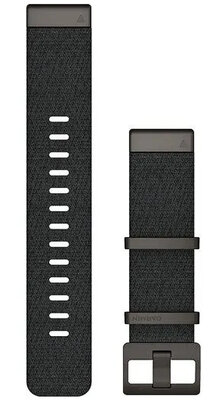 cinturino in nylon Garmin 22mm (per Garmin Fenix 8/7/6 (47mm), Epix 2 ecc.), nero, QuickFit, 010-12738-03