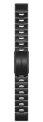 bracciale in titanio Garmin 22mm (per Garmin Fenix 8/7/6 (47mm), Epix 2 ecc.), nero, QuickFit, 010-12863-09