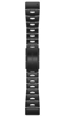 bracciale in titanio Garmin 26mm (per Garmin Fenix 8/7X/6X (51mm), Tactix ecc.), nero V1, QuickFit, 010-12864-09
