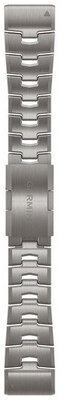 bracciale in titanio Garmin 26mm (per Garmin Fenix 8/7X/6X (51mm), Tactix ecc.), grigio, QuickFit, 010-12864-08