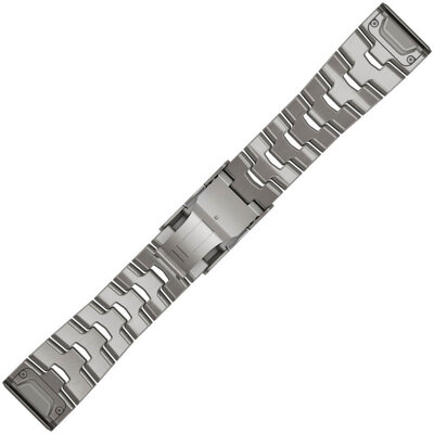 bracciale in titanio Garmin 26mm (per Garmin Fenix 8/7X/6X (51mm), Tactix ecc.), grigio, QuickFit, 010-12864-08