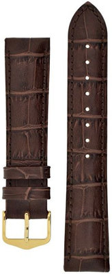Cinturino in pelle Hirsch Duke M 01028110-1, marrone, lunghezza M, Quick Release