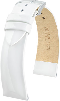Cinturino bianco in pelle Hirsch Diva M 01536100-2 (pelle di vitello)