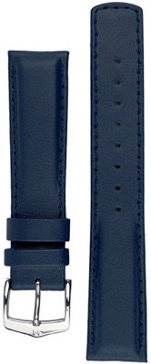 Cinturino in caucciù Hirsch Runner L 04002080-2, blu, pelle di vitello/caucciù naturale, lunghezza L, Quick Release