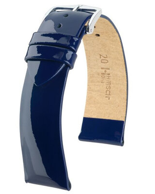 Cinturino in pelle blu scuro Hirsch Diva M 01536180-2 (pelle di vitello)