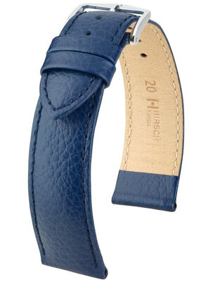 Cinturino in pelle blu scuro Hirsch Kansas L 01502080-2 (pelle di vitello)