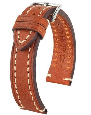 Cinturino in pelle marrone Hirsch Liberty L 10900270-2 (pelle di vitello)