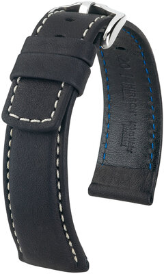 Cinturino nero in pelle Hirsch Mariner L 14502150-2 (pelle di vitello)