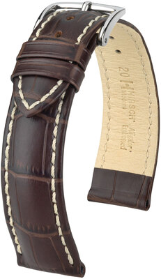Cinturino in pelle marrone scuro Hirsch Modena L 10302810-2 (pelle di vitello)