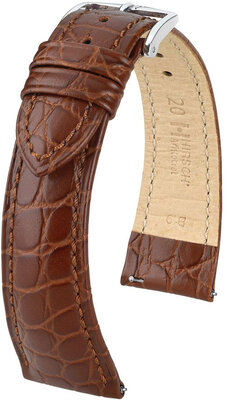 Cinturino in pelle marrone scuro Hirsch Aristocrat L 03828010-2 (pelle di vitello)