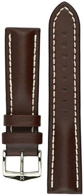 Cinturino in pelle Hirsch Heavy Calf L 01475010-2, marrone, pelle di vitello, lunghezza L, Quick Release