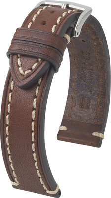 Cinturino in pelle marrone scuro Hirsch Liberty L 10900210-2 (pelle di vitello)