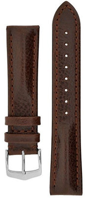 Cinturino in pelle Hirsch Lucca L 04902010-2, marrone, pelle di vitello, lunghezza L, Quick Release