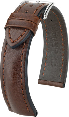 Cinturino in pelle marrone scuro Hirsch Lucca L 04902010-2 (pelle di vitello)