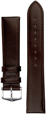 Cinturino in pelle Hirsch Osiris L 03475010-2, marrone, pelle di vitello, lunghezza L, Quick Release