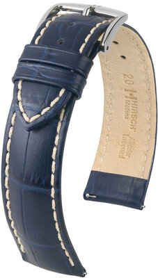 Cinturino in pelle blu scuro Hirsch Modena L 10302880-2 (pelle di vitello)