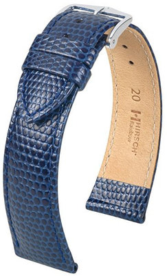 Cinturino in pelle blu scuro Hirsch Rainbow L 12322680-2 (pelle di vitello)