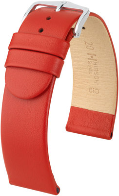 Cinturino rosso in pelle Hirsch Scandic M 17852020 -2 (pelle di vitello)