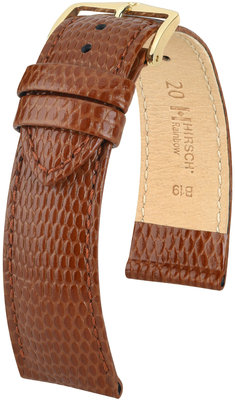 Cinturino marrone in pelle Hirsch Rainbow M 12302670-1 (pelle di vitello)