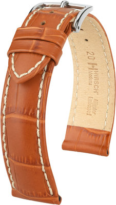 Cinturino in pelle marrone chiaro Hirsch Modena L 10302875-2 (pelle di vitello)