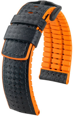 Cinturino nero Hirsch Ayrton L 0917692050-5 (Pelle di vitello / gomma naturale)