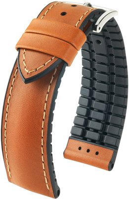 Cinturino marrone Hirsch James L 0925002070-2 (Pelle di vitello / gomma naturale)