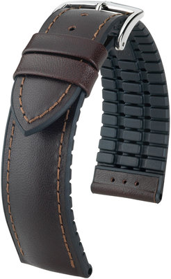 Cinturino marrone scuro Hirsch James M 0925002110-2 (pelle di vitello / gomma naturale)