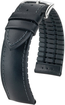 Cinturino nero Hirsch James M 0925002150-2 (Pelle di vitello / gomma naturale)