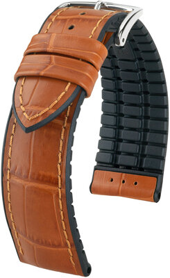 Cinturino marrone chiaro Hirsch Paul L 0925028075-2 (Pelle di vitello / gomma naturale)