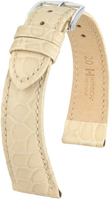 Cinturino beige in pelle Hirsch Aristocrat L 03828090-2 (Pelle di vitello)