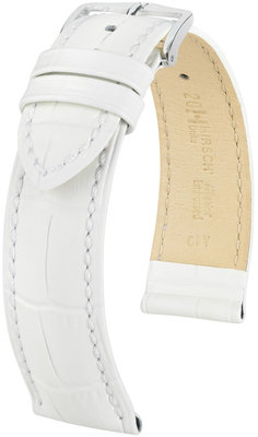 Cinturino bianco in pelle Hirsch Duke L 01028001-2 (pelle di vitello)