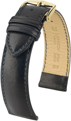 Cinturino nero in pelle Hirsch Merino L 01206050-1 (Pelle di pecora)